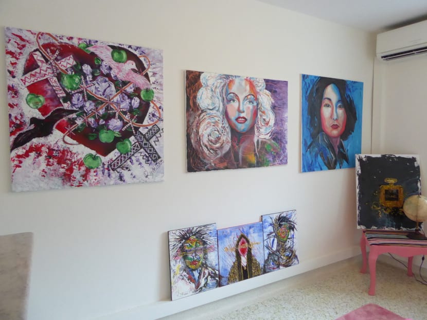 S’pore artist Danny Raven Tan showcases his works in flat