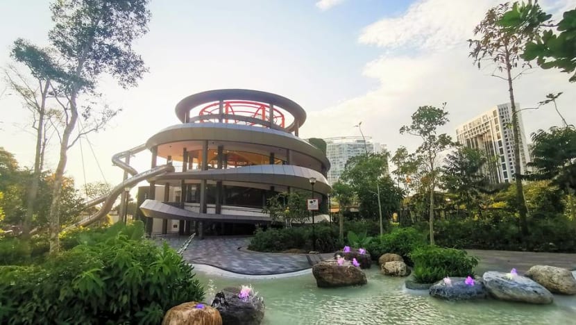 Singapore's tallest outdoor play feature opens at former Big Splash site in East Coast Park Singapore's tallest outdoor play feature opens at former Big Splash site in East Coast Park