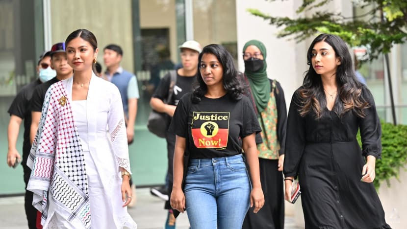 3 women charged with organising procession to Istana in support of Palestinian cause