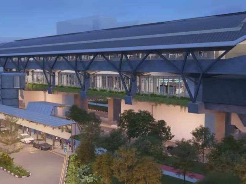 An artist impression of a Jurong Region Line (JRL) station in Tengah Town.
An artist impression of a Jurong Region Line (JRL) station in Tengah Town.
