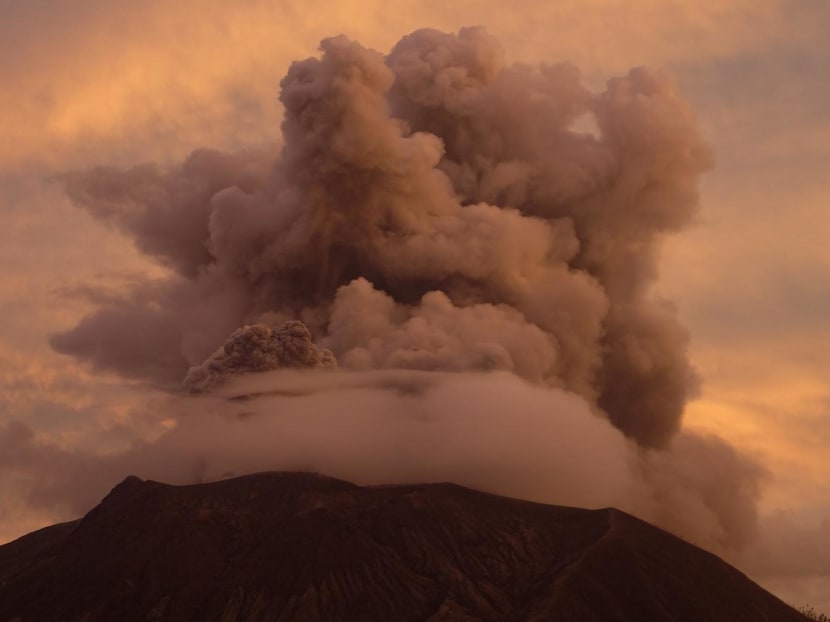 Mount Ruang volcano erupts in Sitaro, North Sulawesi on April 19, 2024.