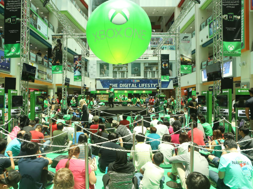 The launch at Funan DigitaLife Mall attracted more than 500 fans of the gaming console. PHOTO: MICROSOFT