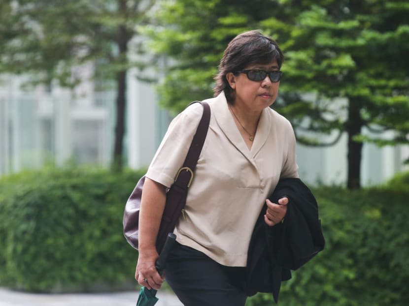 Phoon Chiu Yoke arriving at the State Courts on Sept 7, 2022. Phoon Chiu Yoke arriving at the State Courts on Sept 7, 2022.