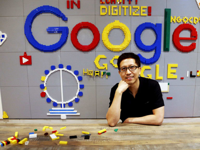 One of Google’s longest-serving Singaporean employees, Mr Lim Jing Yee has worked with the tech giant for 14 years. He is now working on the Google Assistant part of Allo, where people can write to a bot to get information such as movie timings, flight information or restaurant locations. Photo: Raj Nadarajan