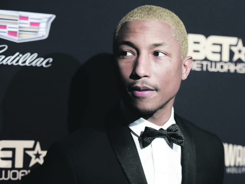 Pharrell Williams performed a few of the original songs he wrote for Hidden Figures. Photo: AP