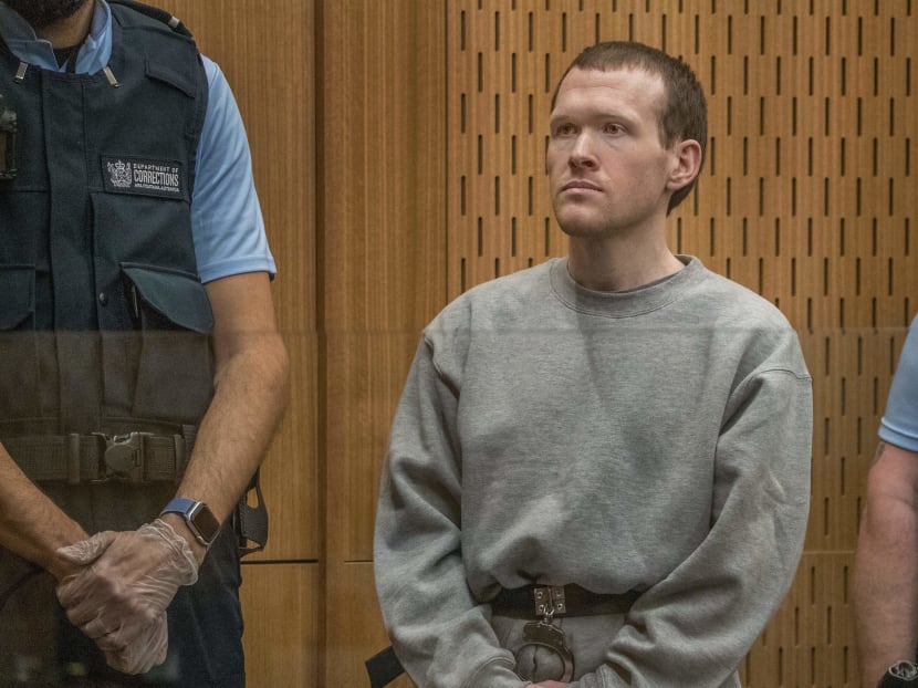 Australian white supremacist Brenton Tarrant in court in Christchurch on August 24, 2020. Tarrant, who murdered 51 Muslims in his attack, was sentenced to life imprisonment without the possibility of parole.