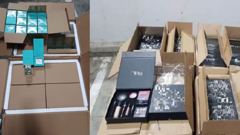 2 arrested for importing, possessing counterfeit perfume, cosmetics worth S$800,000 2 arrested for importing, possessing counterfeit perfume, cosmetics worth S$800,000