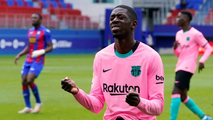 Barca handed boost in attack as Dembele, Aguero start training