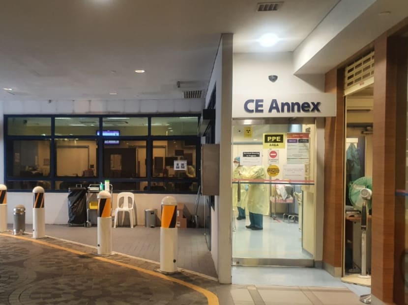 Walk-in patients deemed to be at high risk based on symptoms and their travel history are seen in a specialised isolation facility at the children's emergency department of KK Women's and Children's Hospital.