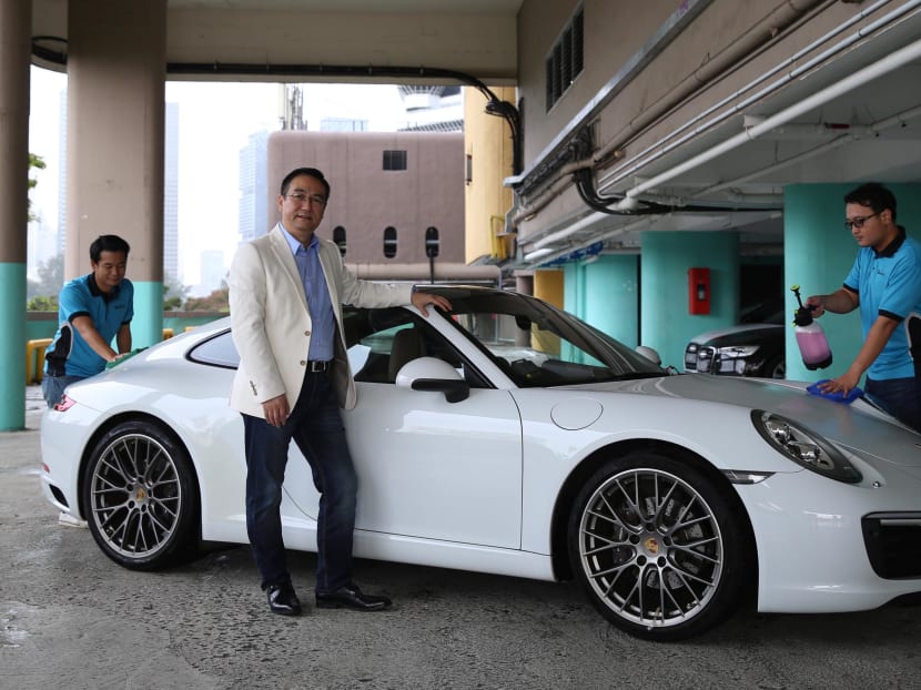 Dr Joseph Sun founded EWash, an app-based mobile car-wash service that makes use of a waterless car-washing solution. Dr Joseph Sun founded EWash, an app-based mobile car-wash service that makes use of a waterless car-washing solution.