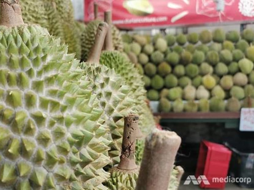 Closed-circuit television footage showed that Na Buck Nam, 56, had stolen durians by sticking his hand through a canvas sheet at the stall on July 17.