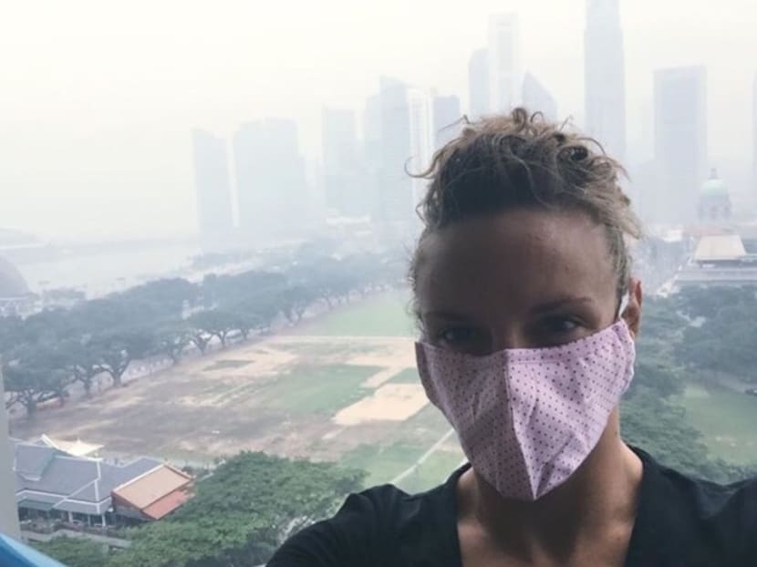 Top swimmers at this year's FINA/airweave World Cup leg in Singapore include Hungary's Katinka Hosszu who posted a photo of her wearing a mask as the haze worsens in Singapore. Photo: Katinka Hosszu/Facebook Top swimmers at this year's FINA/airweave World Cup leg in Singapore include Hungary's Katinka Hosszu who posted a photo of her wearing a mask as the haze worsens in Singapore. Photo: Katinka Hosszu/Facebook