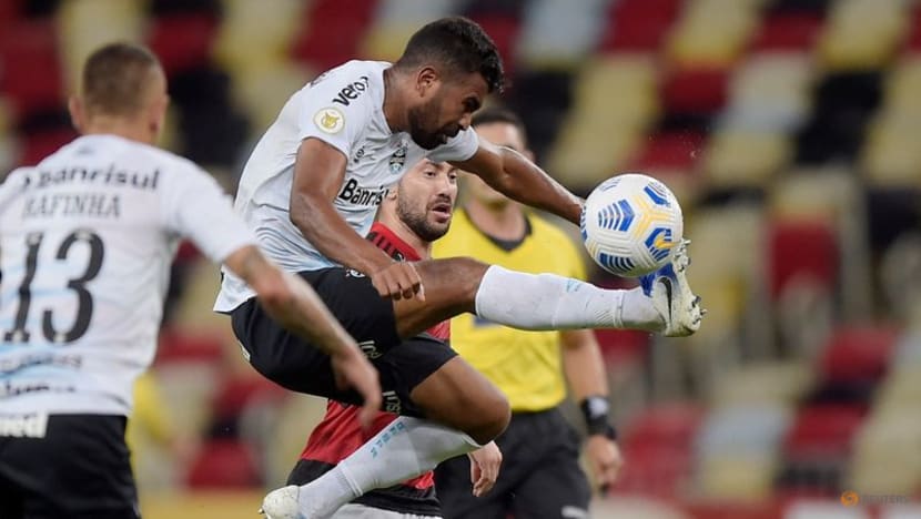 Football:
Borja goal shocks Flamengo as Gremio leave Rio with 1-0 win Football:
Borja goal shocks Flamengo as Gremio leave Rio with 1-0 win