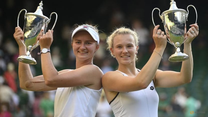 Krejcikova and Siniakova ease to Wimbledon doubles crown Krejcikova and Siniakova ease to Wimbledon doubles crown
