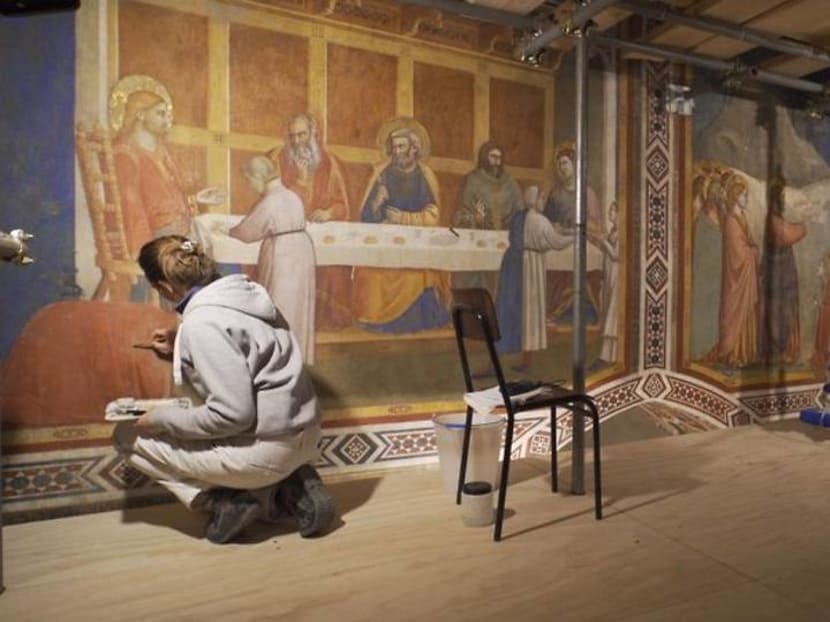 Restorers save Giotto frescoes in Assisi's Chapel of the Magdalene Restorers save Giotto frescoes in Assisi's Chapel of the Magdalene