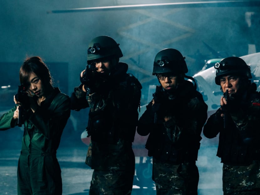 The cast of Zombiepura (L - R): Joey Pink, Benjamin Heng, Alaric Tay and Richard Low (Liu Qianyi). The seed for the zombie flick was first planted during director Jacen Tan's NS days in the early 2000s. The cast of Zombiepura (L - R): Joey Pink, Benjamin Heng, Alaric Tay and Richard Low (Liu Qianyi). The seed for the zombie flick was first planted during director Jacen Tan's NS days in the early 2000s.