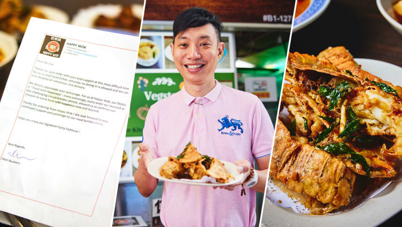New Zi Char Shop Owner So Grateful For Biz, Writes Thank You Notes To Diners