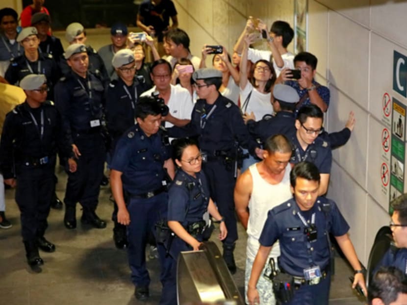Man arrested over Hougang station security scare