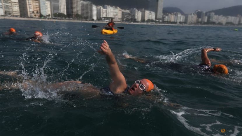 Brazilian swimmers beat pandemic blues in Rio waters Brazilian swimmers beat pandemic blues in Rio waters