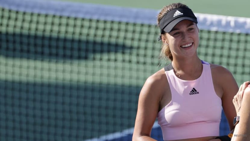 Saville ousts top seed Pegula in Washington, Halep retires with illness