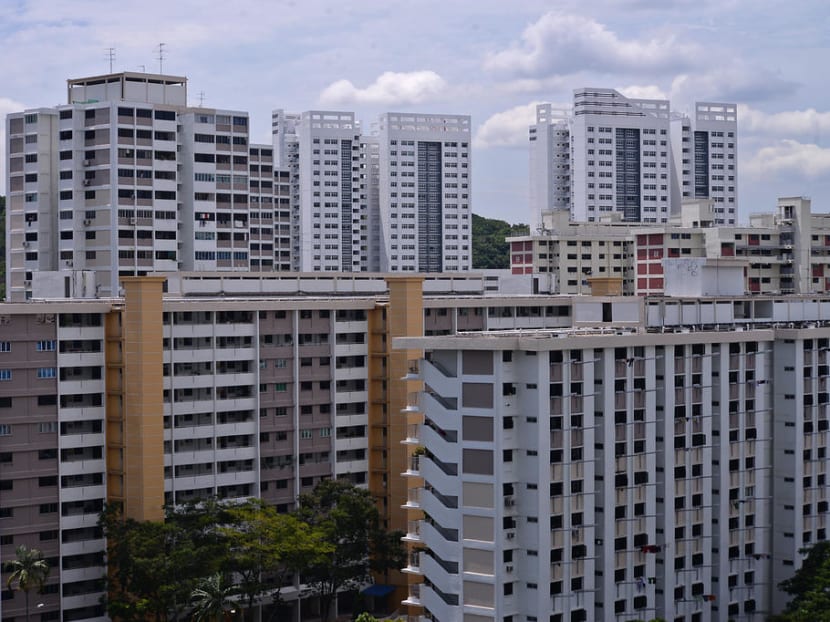 Resale prices of flats fell 0.3 per cent in the three months ending March.