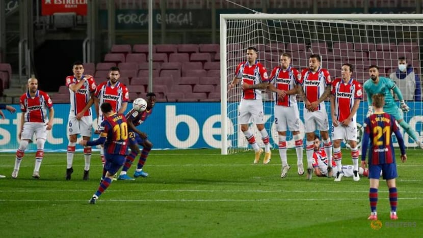 Barcelona rout Alaves to fire warning shot to PSG Barcelona rout Alaves to fire warning shot to PSG