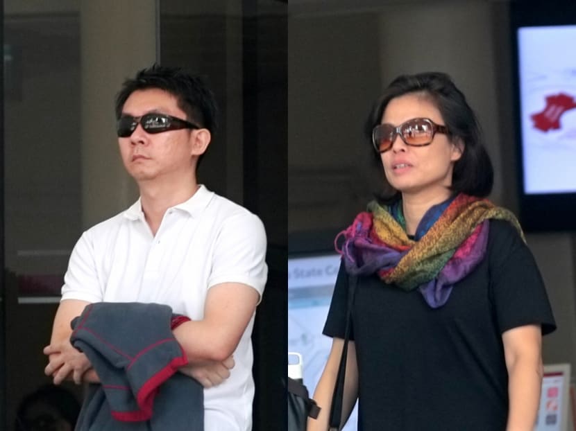 Composite image of Tay Wee Kiat (left) and his wife Chia Yun Ling, who were found guilty for abusing their Burmese domestic helper for 10 months at their Yishun home.