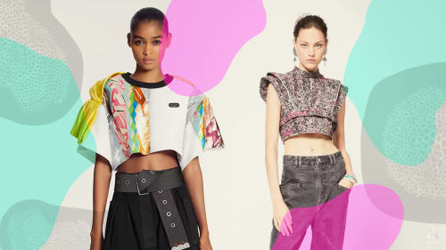 Midriffs are back – just in time to show off your hard-earned abs and obliques