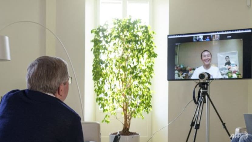 Chinese tennis star Peng Shuai says she is safe in video call with IOC president Chinese tennis star Peng Shuai says she is safe in video call with IOC president