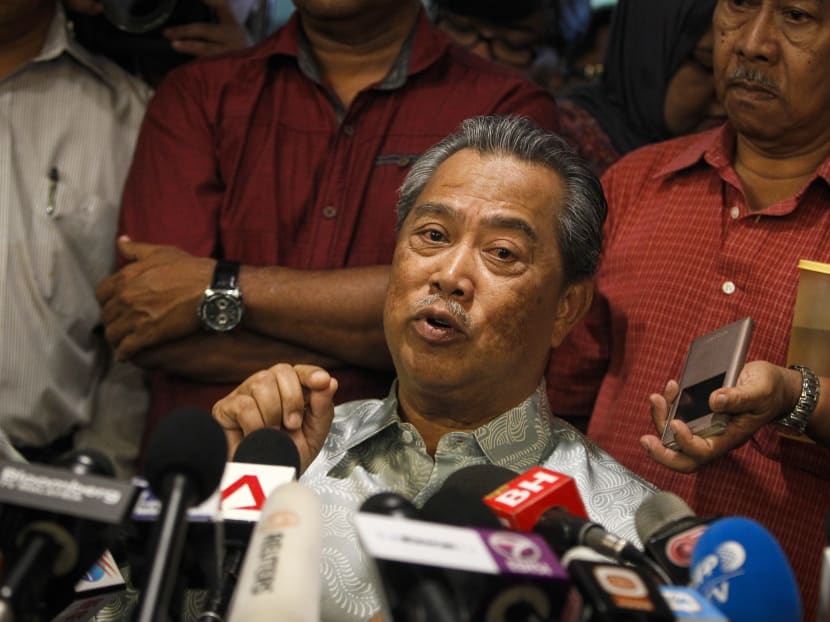 Former Malaysian Deputy Prime Minister Muhyiddin Yassin speaks at a press conference in his residence outside Kuala Lumpur, Malaysia, on July 29, 2015. Photo: AP