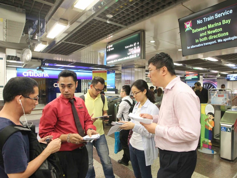 Gallery: Defective trains cause two-hour disruption on North South Line