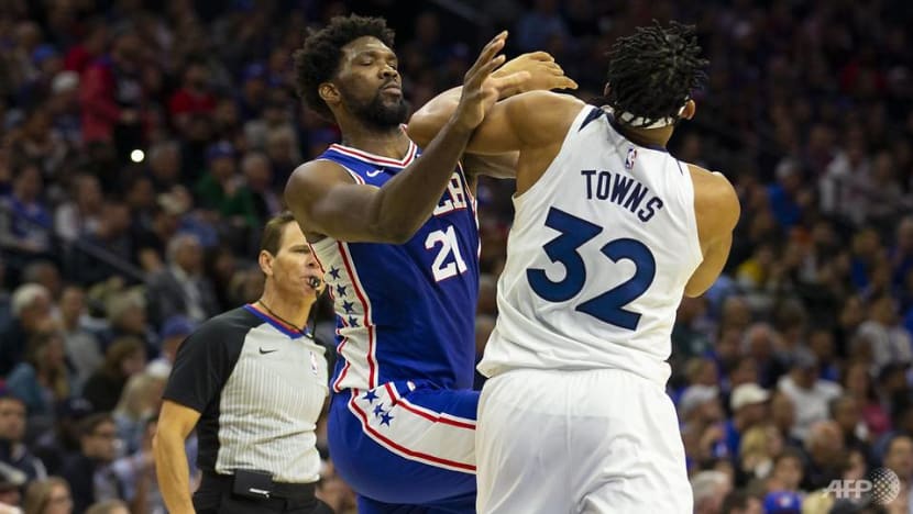 Basketball: Harden explodes for 59 points; Embiid, Towns ejected in Sixers win