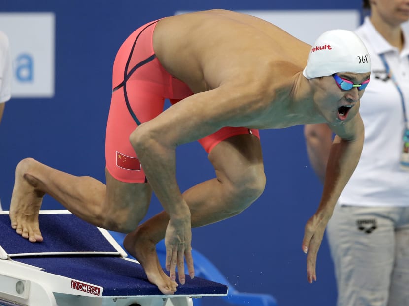 Sun Yang leads 400 free heats as swimming starts at worlds