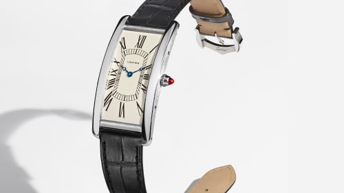 Cartier has released a new Tank Cintree watch in platinum