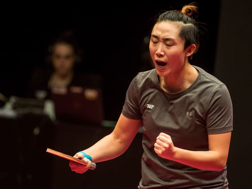 Afer defeating Thailand's Suthasini Sawettabut 5-0,  Feng declared she is targeting the gold medal for all three events. Photo: T2APAC