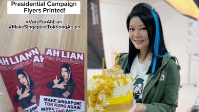 Ah Lian For President? Michelle Chong Wants To Make Singapore Tok Kong Again