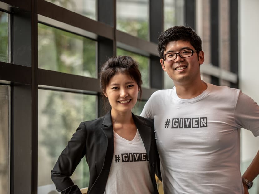 Ms Cao Xinxin and Mr Charles Tan, both 33, are co-founders of The Given Company, which provides an online incentivised giving platform.