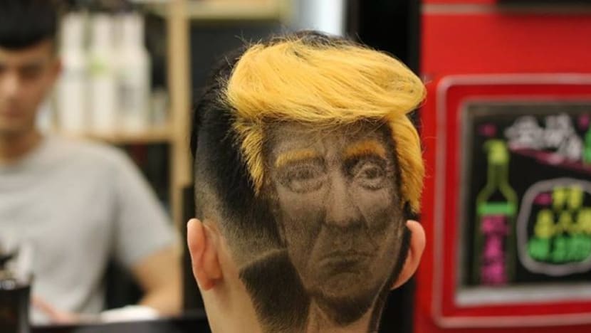Peminat setia Trump? Lelaki tatu rambut mirip wajah presiden itu