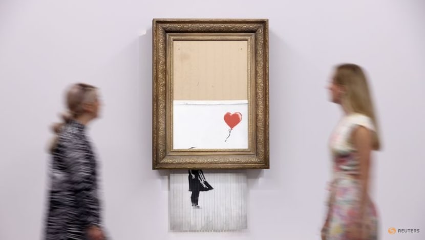 Three years on, shredded Banksy artwork returns to auction Three years on, shredded Banksy artwork returns to auction