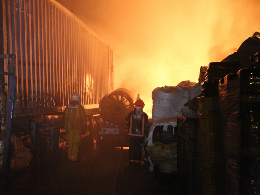 Fire breaks at Boon Lay warehouse, no injuries reported