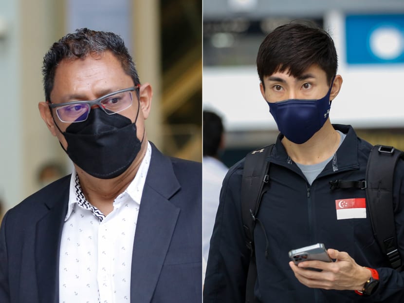 National marathoner Soh Rui Yong (right) had sued Syed Abdul Malik Aljunied (left), former executive director of Singapore Athletics, for comments he made on his personal Facebook account in 2019.