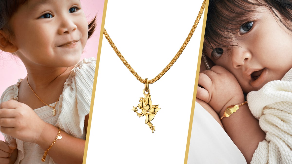 Gold necklace sale for kid girl