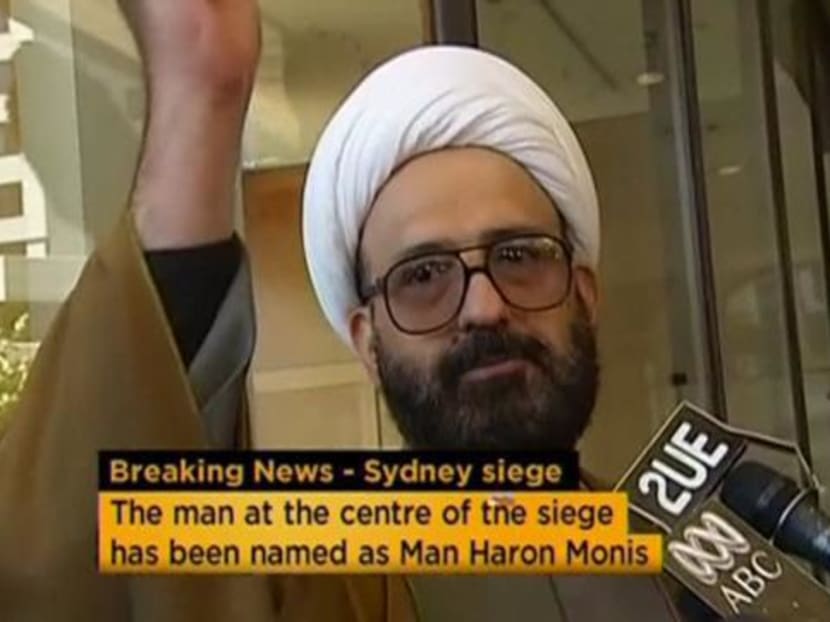 Iranian refugee Man Haron Monis speaks in this still image taken from undated file footage. Photo: Reuters