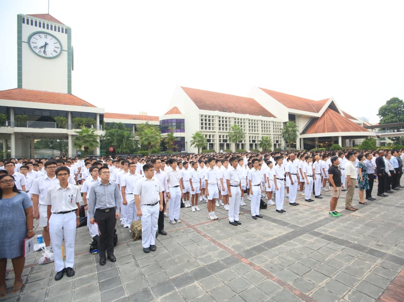 Debunking the view that Raffles Institution is an “elite school” is at the top of the school’s agenda, said its principal Mr Frederick Yeo.