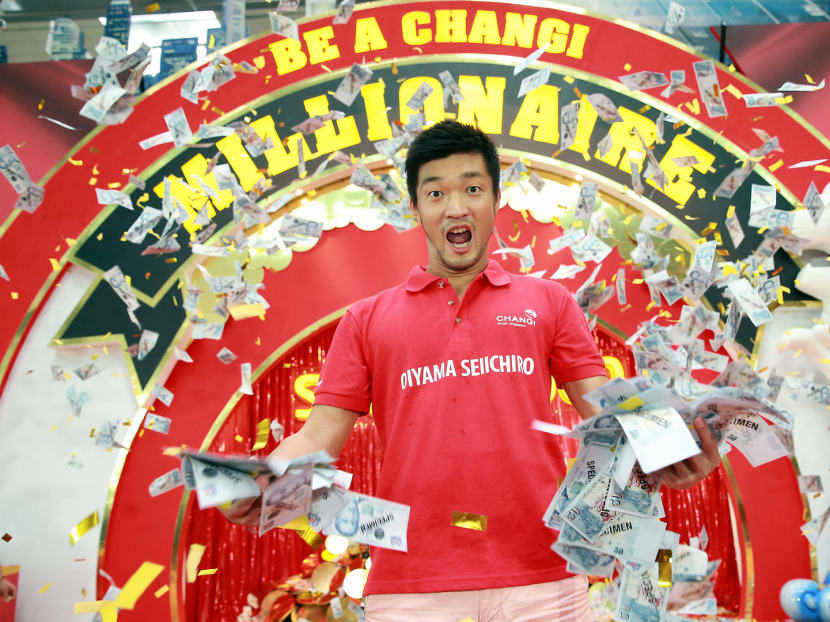 Mr Seiichiro Oiyama, 34, is the winner of the Be a Changi Millionaire 2014 Grand Draw. Photo: Changi Airport Group