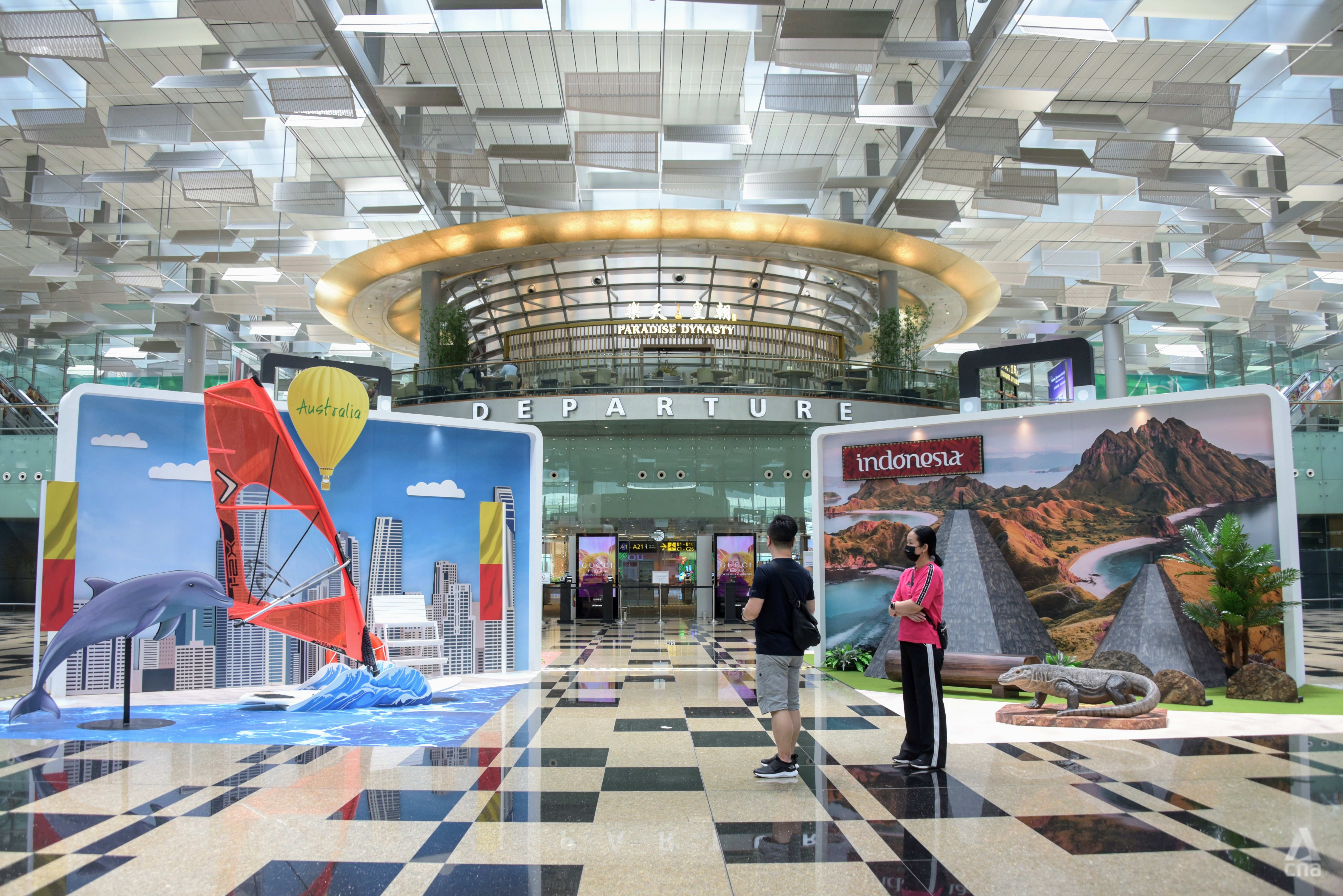 Changi Airport Terminals 1 and 3 reopen to the public, shops