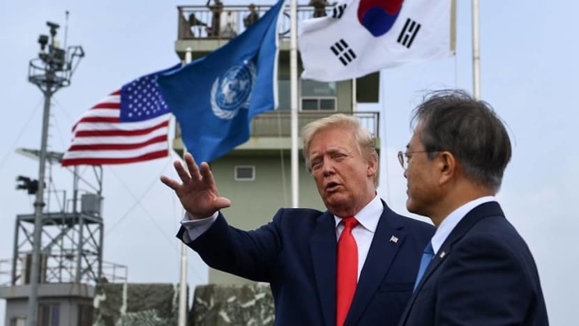 Trump arrives in DMZ ahead of meeting with North Korea's Kim
