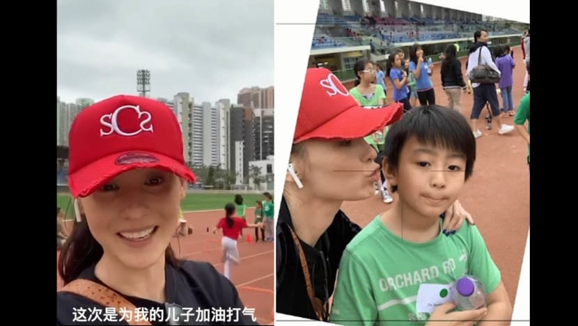 Cecilia Cheung attends son’s sports meet