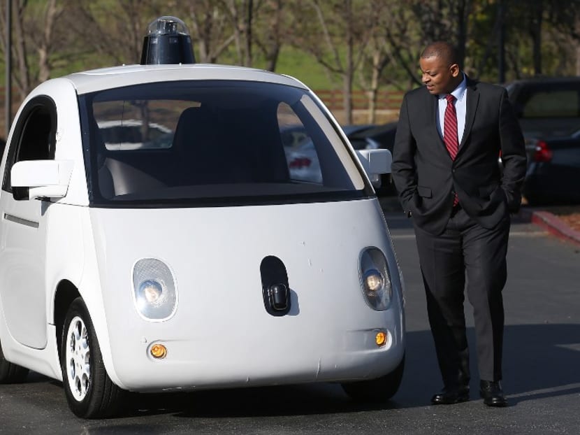 Google's driverless car in Mountain View, California. Photo: AFP
