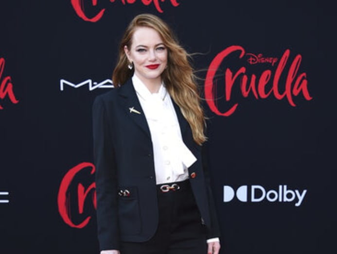 Emma Stone's Louis Vuitton Suit at the Cruella Premiere